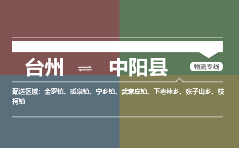 臺(tái)州到中陽縣物流專線