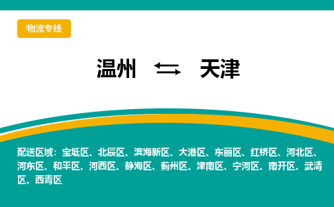 溫州到天津北辰區物流專線