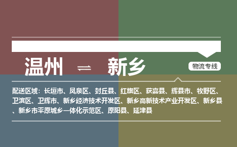 溫州到新鄉(xiāng)牧野區(qū)物流專線