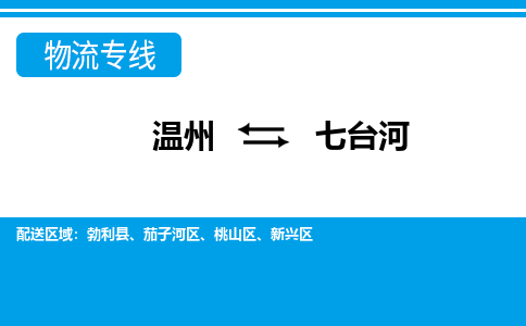 溫州到七臺河新興區物流專線