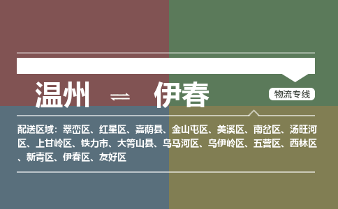 溫州到伊春美溪區(qū)物流專線