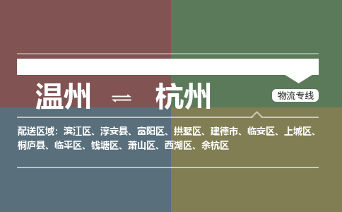 溫州到杭州余杭區物流專線