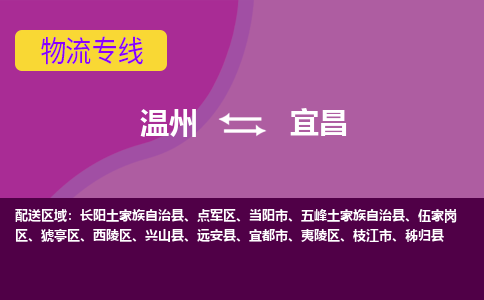 溫州到宜昌西陵區(qū)物流專(zhuān)線