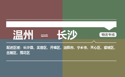 溫州到長(zhǎng)沙天心區(qū)物流專(zhuān)線