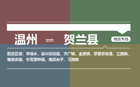溫州到賀蘭縣物流專(zhuān)線